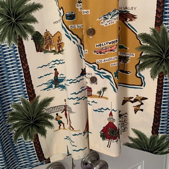 Reyn Spooner shirt California map mens size M - Picture 8 of 8